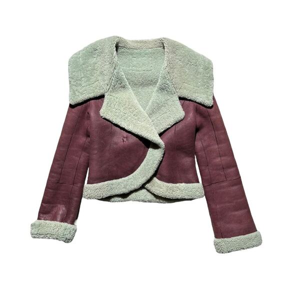 $1975 FW22 Elope leather shearling jacket